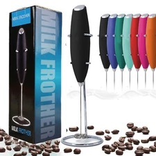 Handheld Milk Frother Electric Mini Drink Mixer Whisk Coffee Foamer Wand