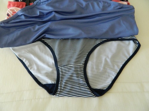 New DELTA BURKE Intimates Lingerie Briefs 5pcs Blue Pink Navy Blue Plus Size 1X - Picture 6 of 8