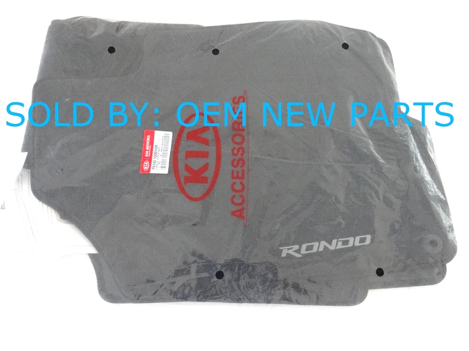 2009-2011 Kia Rondo Carpet Floor Mat Set 3 piece Set Black P8140-1D001WK Foto 2 de 4