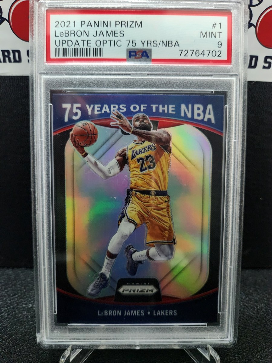 2021 Panini Prizm Update Optic 75 Years of NBA LeBron James