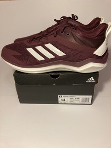 maroon baseball turf shoes
