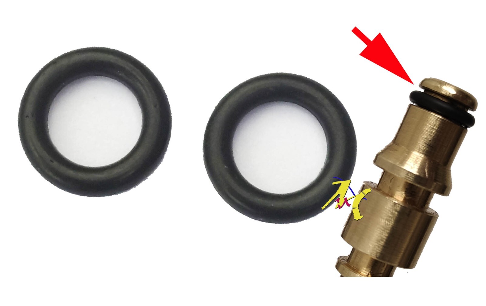 Titan TTB669PRW Pressure Washer Hose Male End 2 ORing Rubber Seals eBay