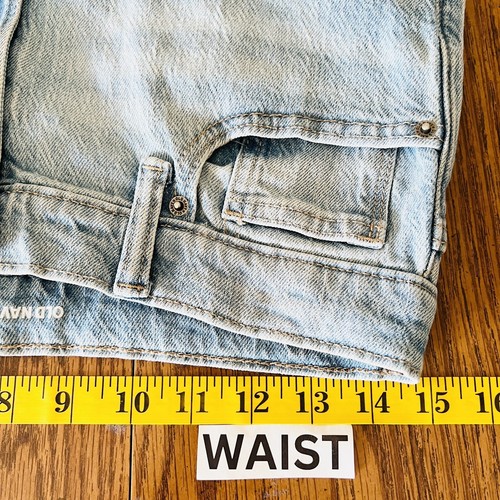 Old Navy Boys Distressed Blue Denim Jeans Size 16 Original Taper Built Flex NWOT - Picture 9 of 12