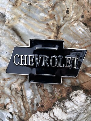 Gürtelschnalle Chevrolet-Chevy-Logo mit schwarzem Email  Buckle 372