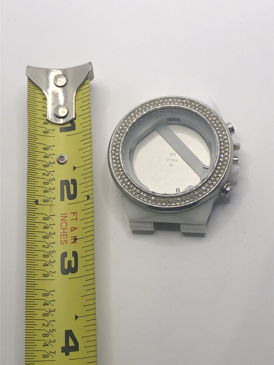 Michael Kors Watch Parts Case Only White Ceramic No Crystal Michael Kors Watch Parts Case Only White Ceramic No Crystal