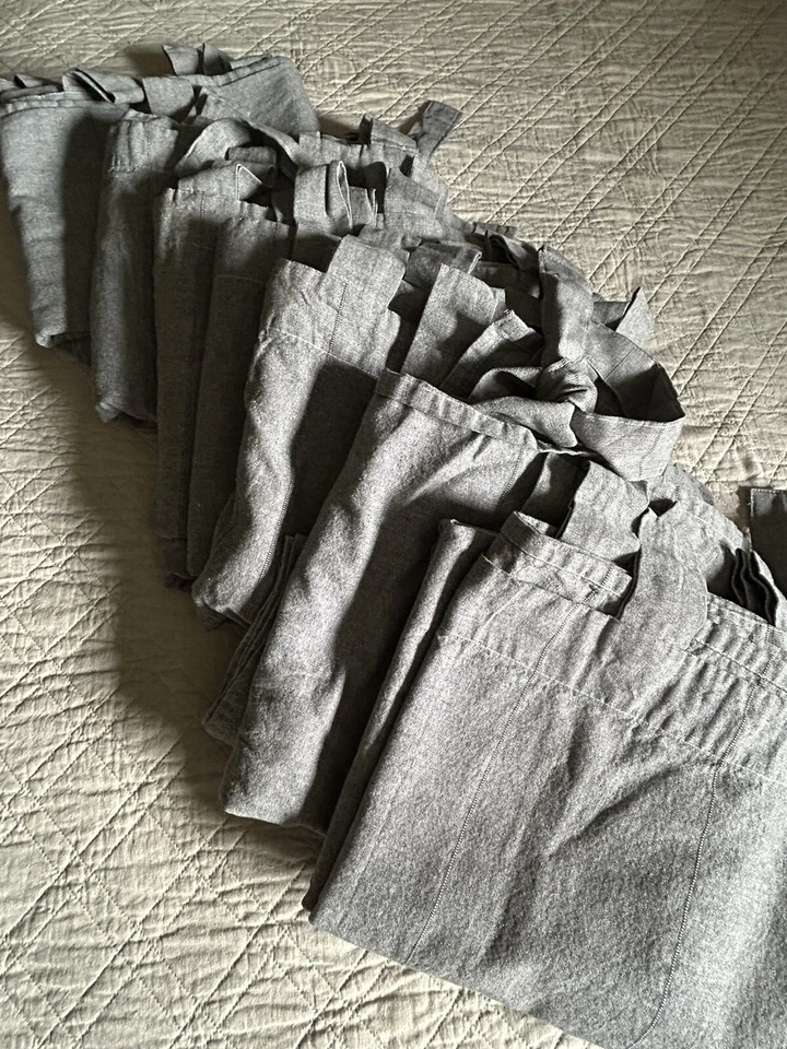 IKEA LENDA GRIS Cortinas Tab Top Paneles y Corbatas 55x98 - 6 Paneles Disponibles Foto 4 de 4