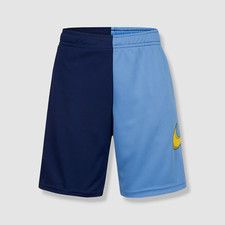 Nike Boys Blue Swoosh Color Blocked Dri-fit Shorts Size L
