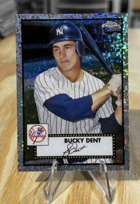 Bucky Dent /70 MINI DIAMOND PLATINUM REFRACTOR SP Topps Chrome