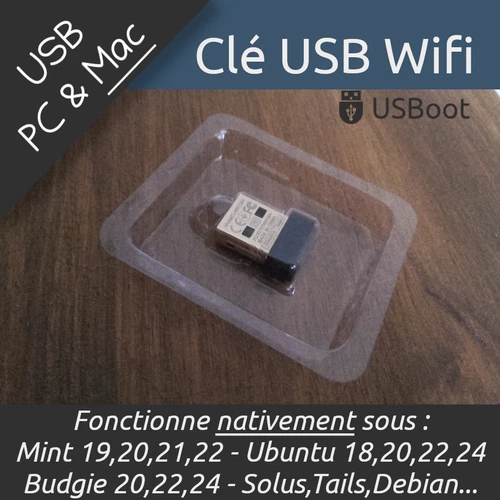 DONGLE CLÉ USB WIFI NATIVEMENT COMPATIBLE LINUX ADAPTATEUR RÉSEAUX 150MBPS