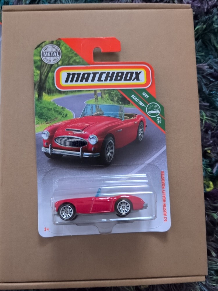 2018 Matchbox MBX Road Trip 21/35 ‘63 Austin Healey Roadster #87