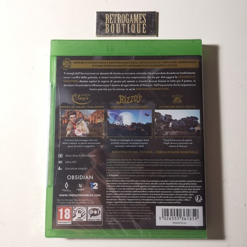 THE OUTER WORLDS Xbox One PAL ITA Nuovo SIGILLATO - Foto 2 di 2