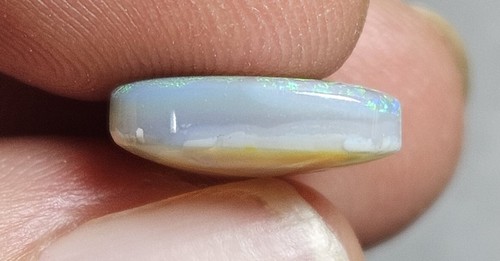 Lightning Ridge Polished Opal 3.35 Carat Blue Green Triangle Lapidary Solid Opal - Picture 11 of 14