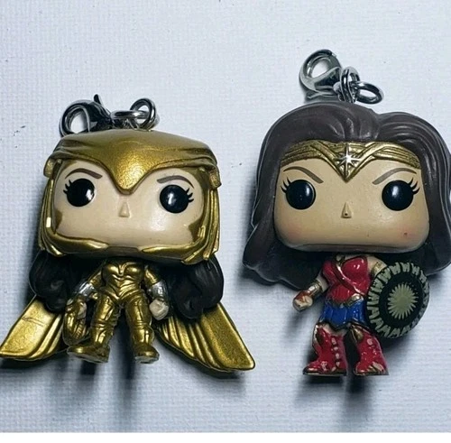 Funko Pocket Pop! Keychain Wonder Woman And Batman Lot