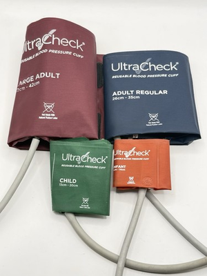 #ad 4 pk Ultra Check Reusable Blood Pressure Cuff Adult Large Child amp; Infant $79.99