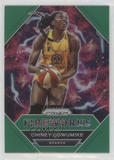 2021 Panini Prizm WNBA Fireworks Green Prizm Chiney Ogwumike #19 09tu