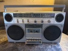 Vintage 80's General Electric 3-5257A AM/FM Stereo Boombox Untested Cassette 