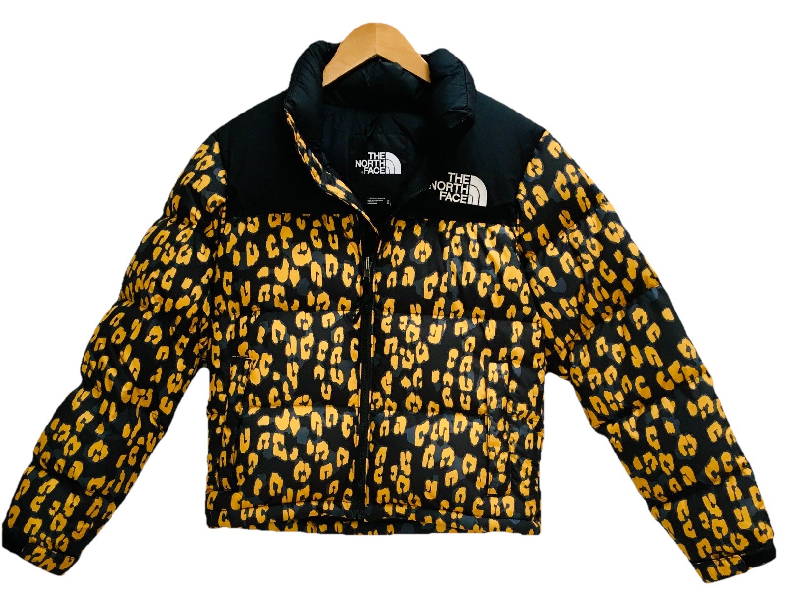 THE NORTH FACE 1996 RETRO NUPTSE Down Jacket Puffer Leopard Print Women's XS image 8