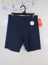 New Wonder Nation 2 Pack Bike Short Size XL 14 16  Girls Blue Polka Dots