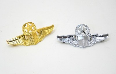 WWII USAF Command Pilot Wings Pin Anstecker Metallflügel US Air Force Flieger