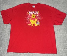 Vintage 90s Winnie the Pooh T-Shirt Sweet As Can Be Graphic Adult 3XL Red