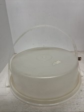 Vintage Tupperware Pie/Cake Carrier Keeper With Handle 719-2  720-2