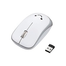 ELECOM Wireless Mouse with Receiver Medium Size 3 Buttons White M-IR07DRWH