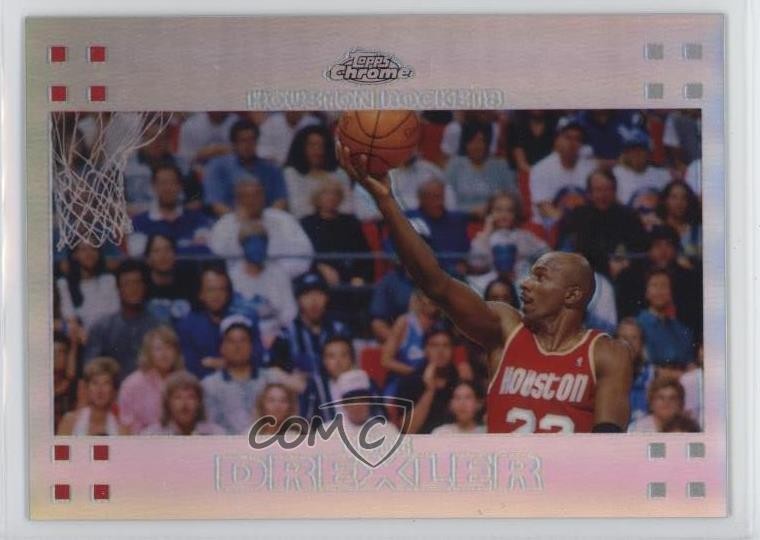 2007-08 Topps Chrome Refractor 266/999 Clyde Drexler #85 HOF 1fc8
