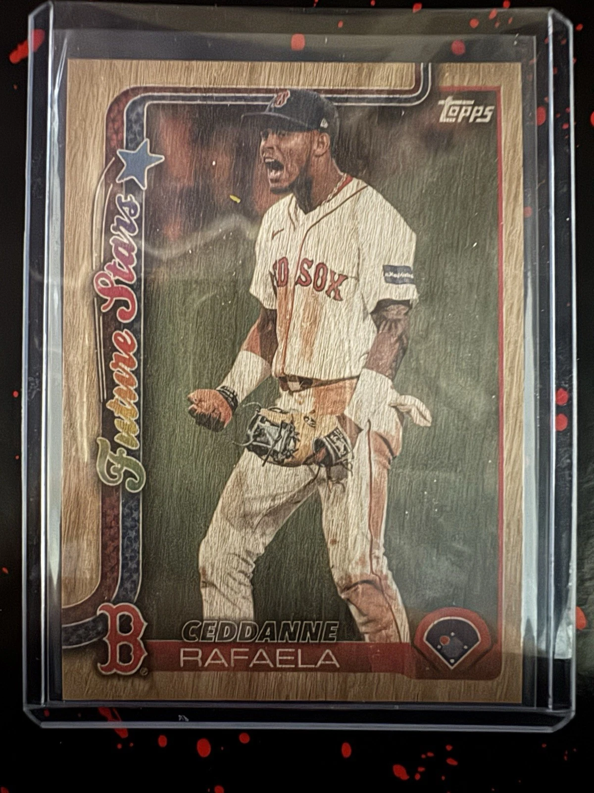 2025 Topps Series 1 Wood Grain SSP 21/25 - Ceddanne Rafaela Future Stars