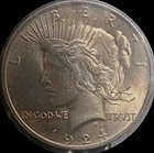 1924 Peace Silver Dollar BU Brilliant Uncirculated US Coin