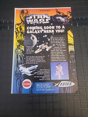 Star Wars Estes Cox Models  Print Ad 1997 8x5 Great To Frame