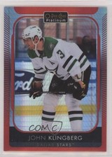 2021-22 O-Pee-Chee Platinum Red Prism 134/199 John Klingberg #149 q2c