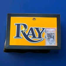 PSA10 - 2012 Panini Evan Longoria + 16x11 Tampa Rays Custom Framed MLB Apparel