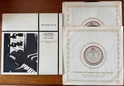 Carl Philipp Emanuel Bach Music For Organ Vinyl LP MHS 3541 / 3542 Record
