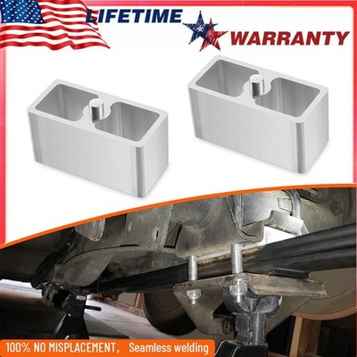 2 Inch Universal Leaf Spring Lowering Block Kit for Ride Height Adjustment 2Pcs