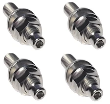 Str8UpRevving - Turbo To Manifold Titanium Hex M10x1.5mm Stud Kit 4Pc Raw