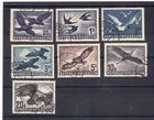 AUSTRIA Scott # C54 - C60, USED / VF - "Birds in Flight" Air Mail Set! SCV $258