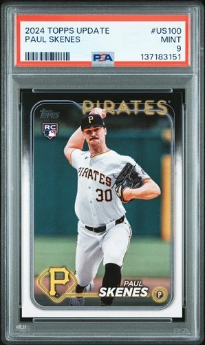 137183151 Paul Skenes 2024 Topps Update #US100 Rookie RC PSA 9