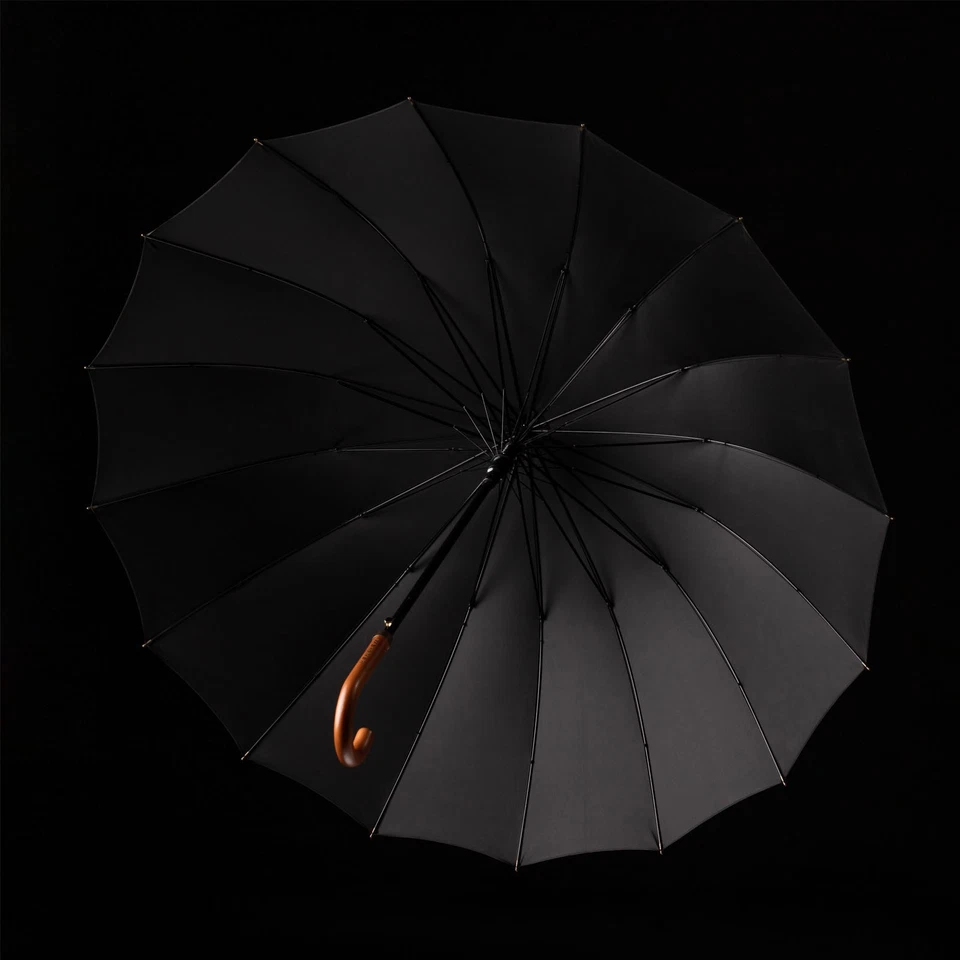 Regenschirm sturmfest Schirm Weisner Capitol XXL Stockschirm 16-Streben Ø120 cm - Bild 3 von 4