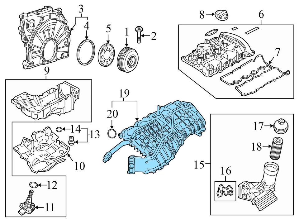 2019-2023 BMW Z4 2.0L - Intake Manifold 8647975 - Image 4 of 4