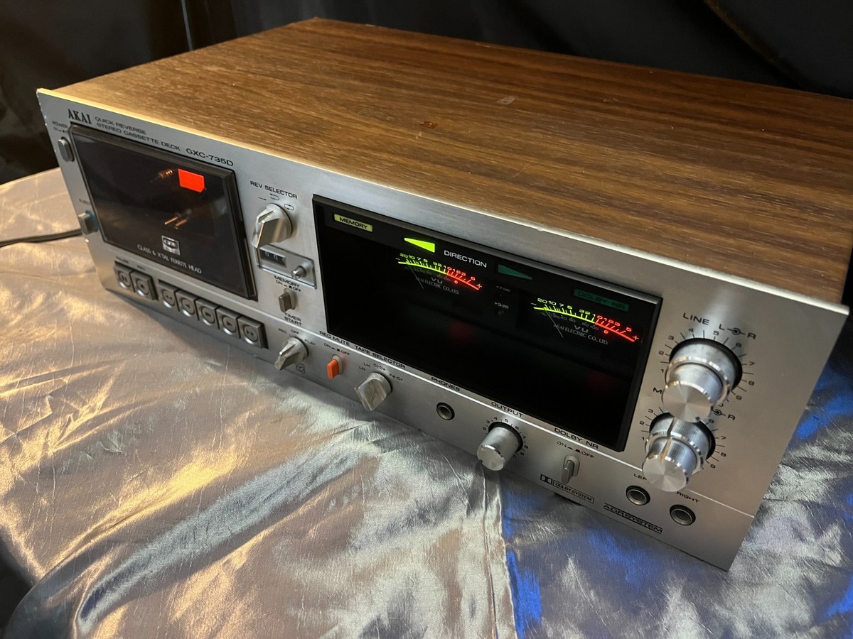 AKAI GXC-735D Cassette Deck Player 1979/Walnut Case (GK) in