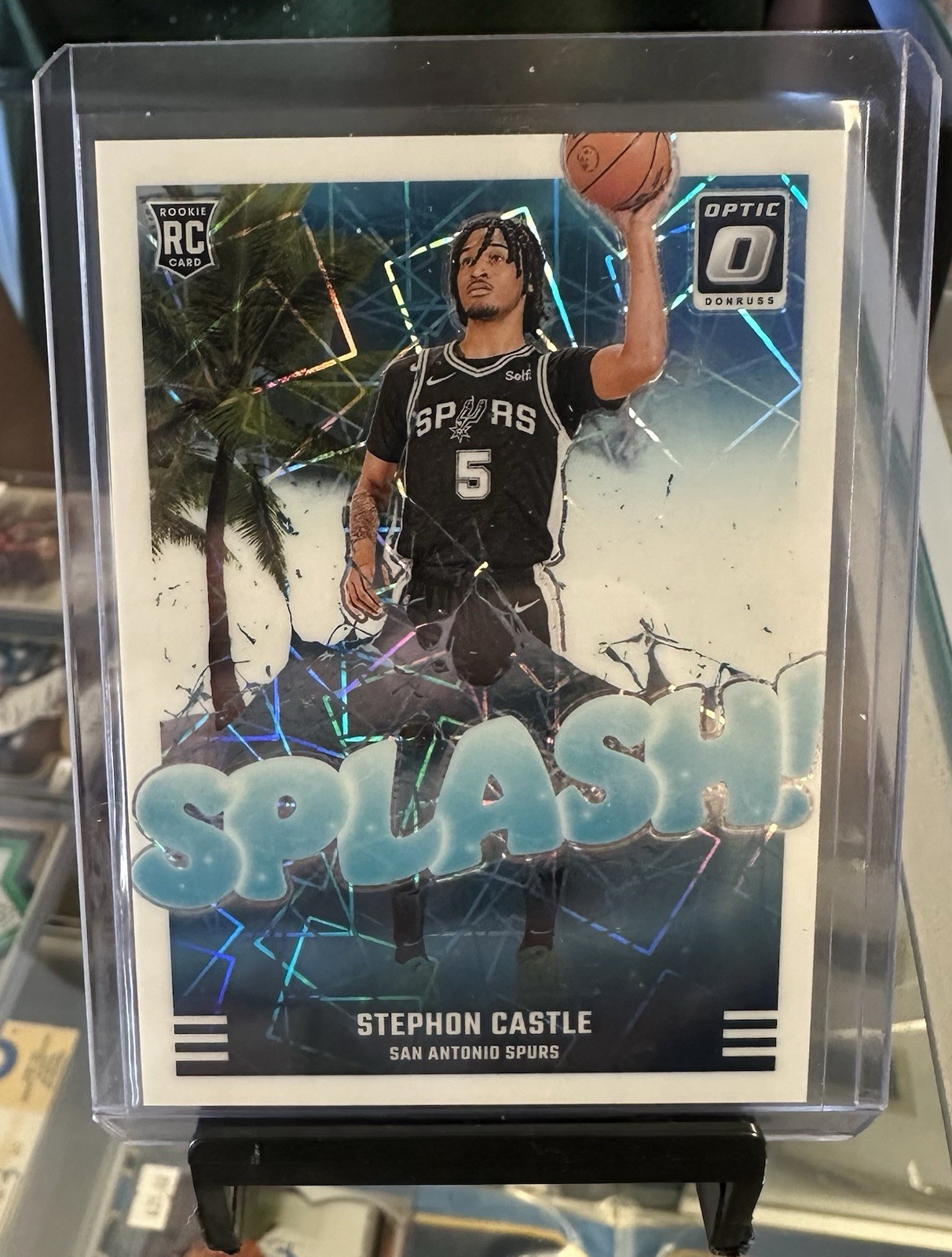 2024-25 Donruss Optic Splash White Velocity Prizm Stephon Castle Rookie /59