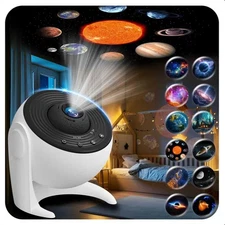 Galaxy Projector for Bedroom, 13 in 1 Planetarium Star Projector with Solar S...