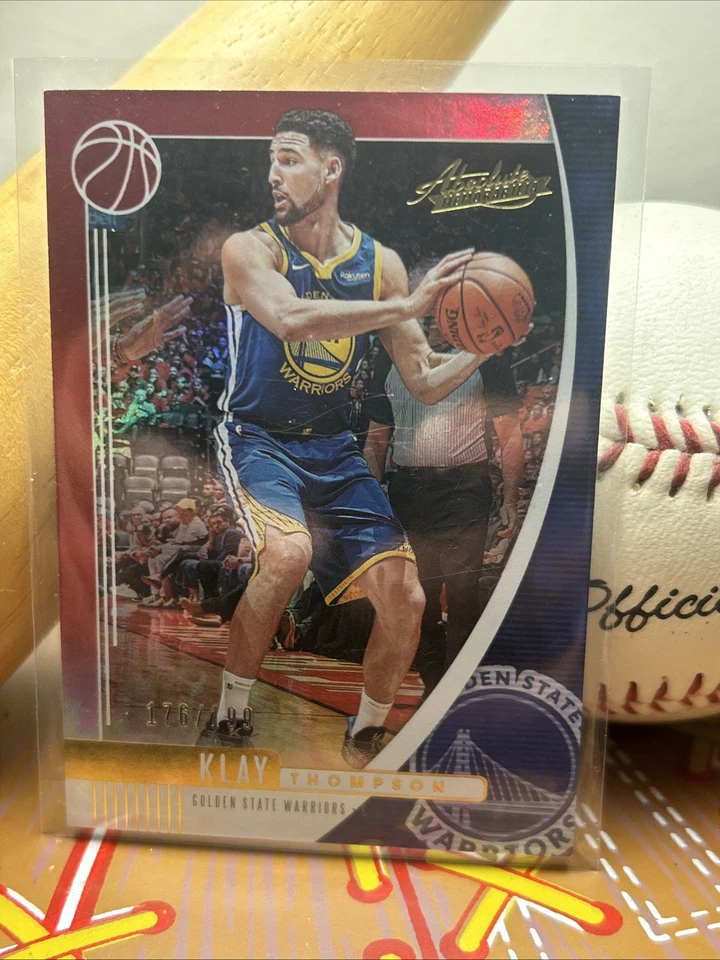 Klay Thompson 2019-20 Panini Absolute Memorabilia Basketball /199 #11 - Image 3 of 4