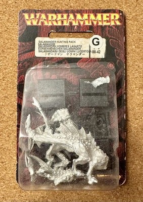 Warhammer Lizardmen Salamander Hunting Pack Old World Fantasy Metal Sealed 2000