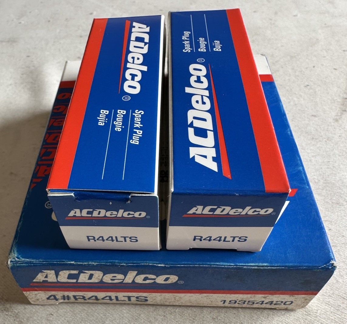 6 Pack AC Delco R44LTS Genuine Spark Plugs