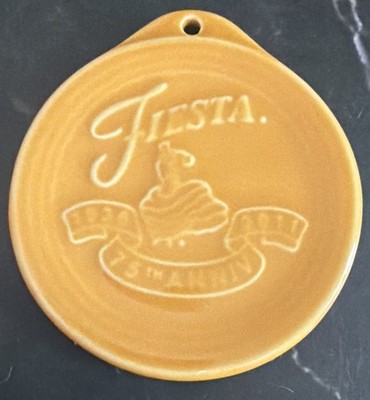 Fiestaware Marigold Ornament 75th Anniversary Dancing Lady Fiesta Retired