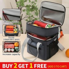 Thermal Insulated Lunch Bag Cool Bag Picnic Adult Food Storage Lunch Box