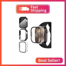 3-Pack Privacy case for Apple Watch Screen Protector Series 11 10 46mm,Anti-Spy