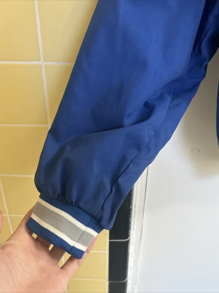 Vintage 90s Reebok Pro Line NFL Detroit Lions Jacket V-neck Pullover Blue Large - Image 2 of 4