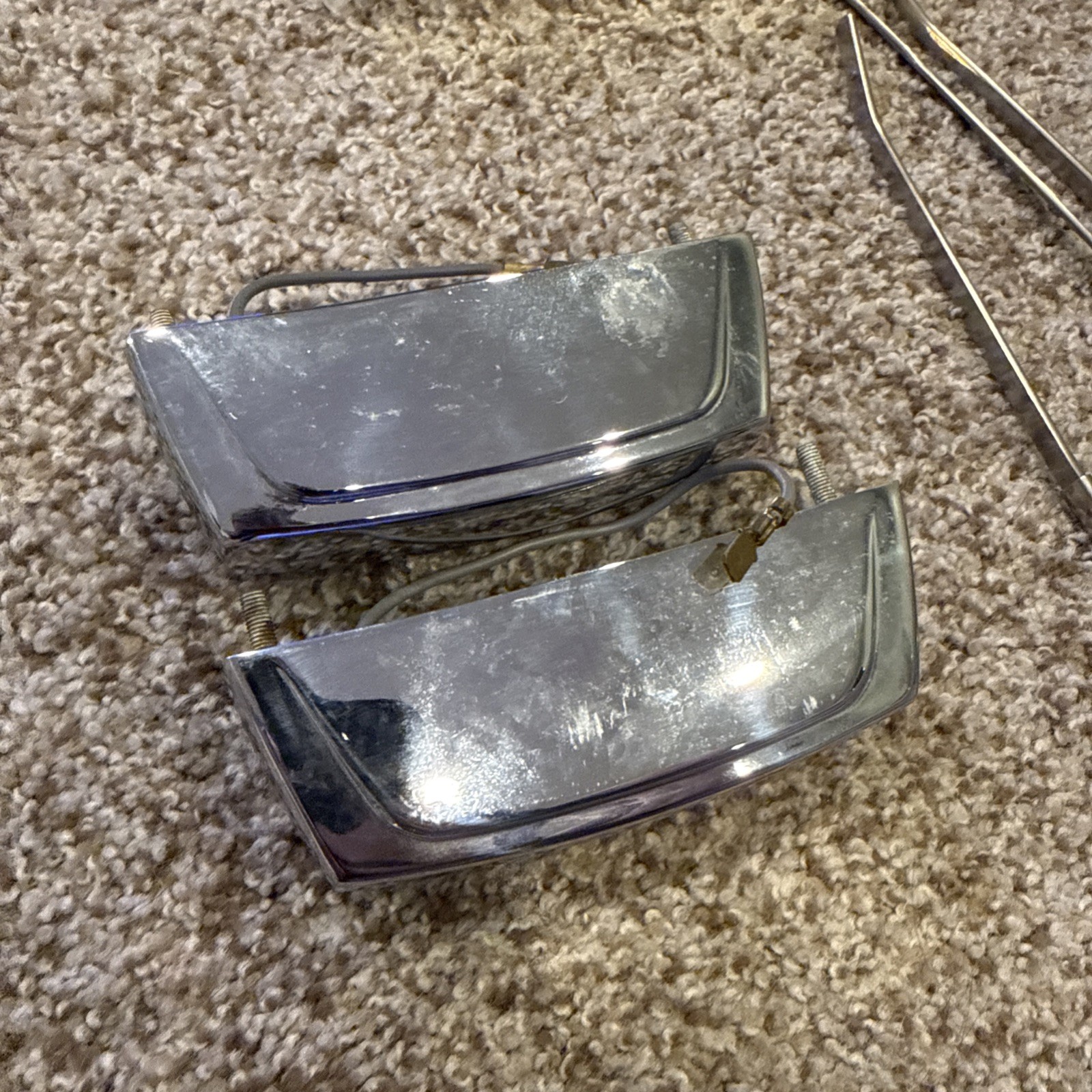 Ferrari 365 Misc Parts (lights, Rear View Mirror, Wipers, Pedals)
